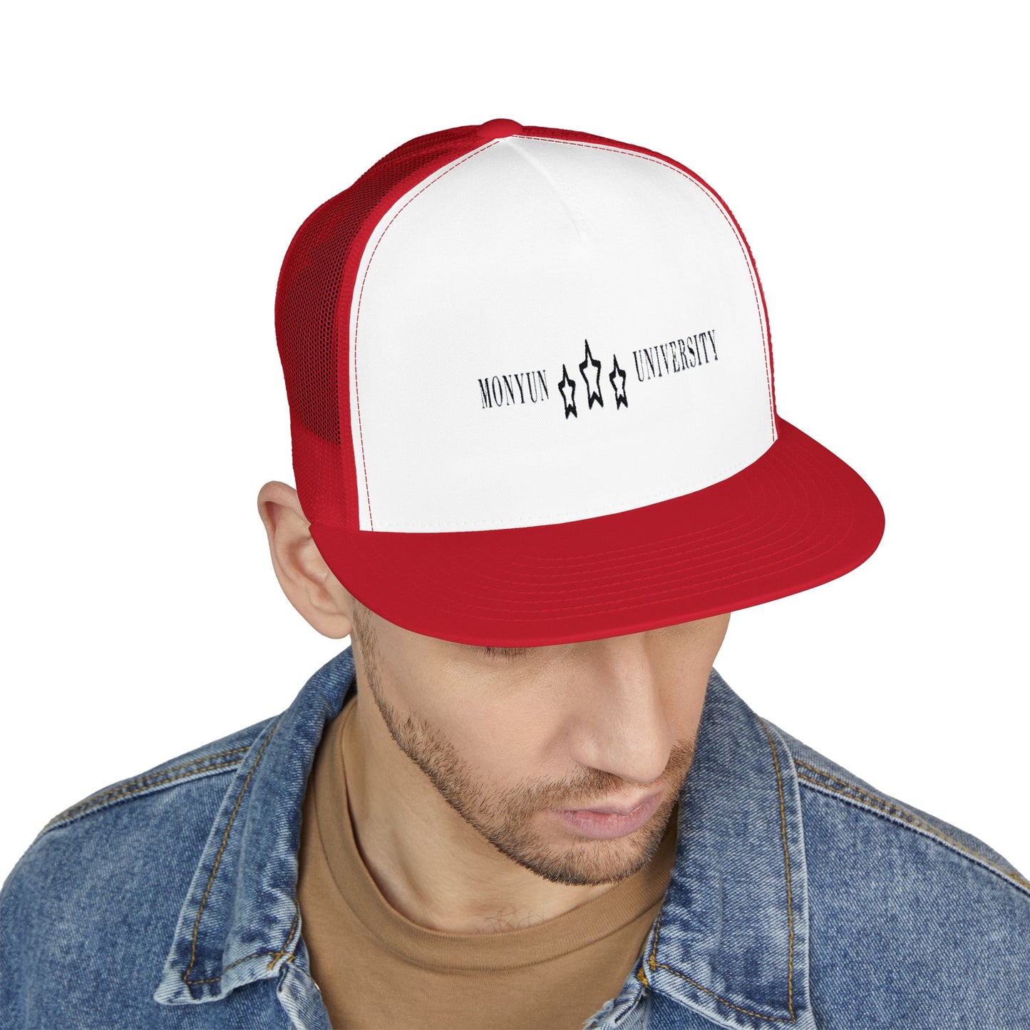 Baby MONYUN University 5 Panel Trucker Cap (Embroidery)
