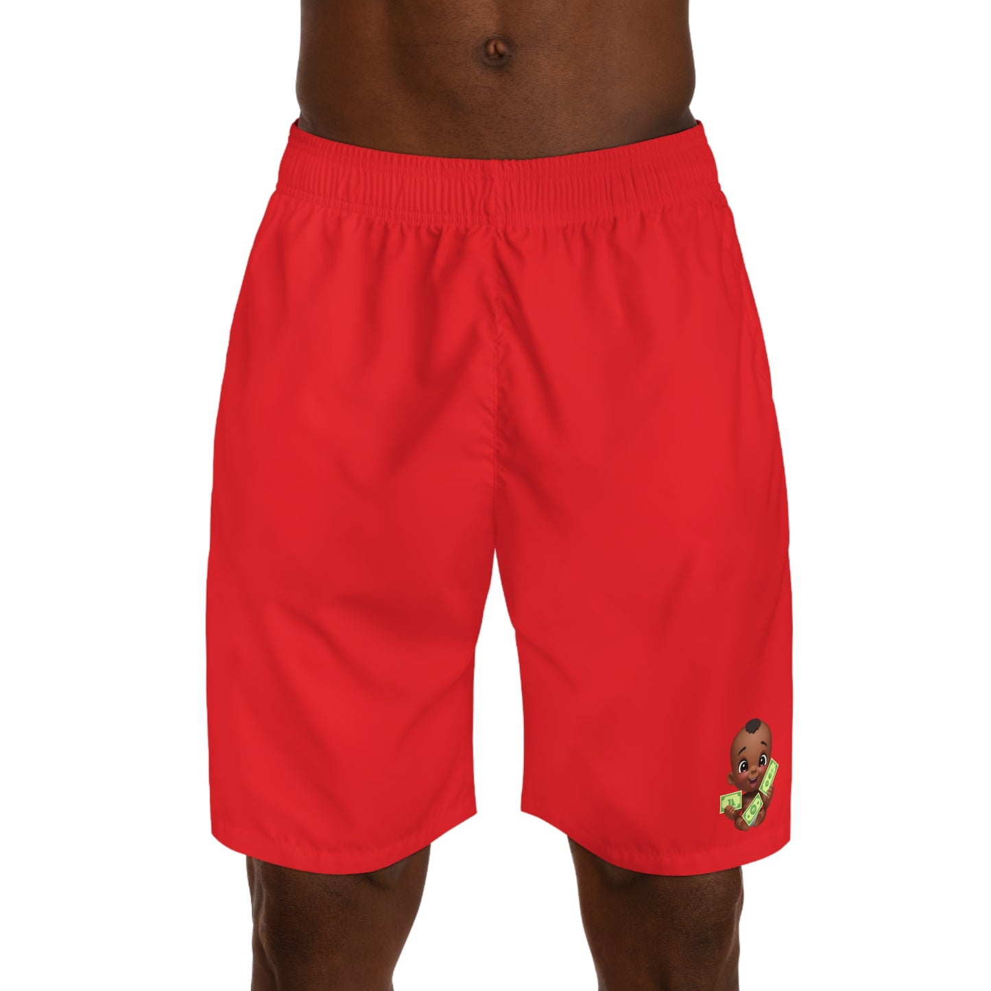 Men's Jogger Shorts with Monyun baby Cartoon Design - Perfect for Summer Adventures!