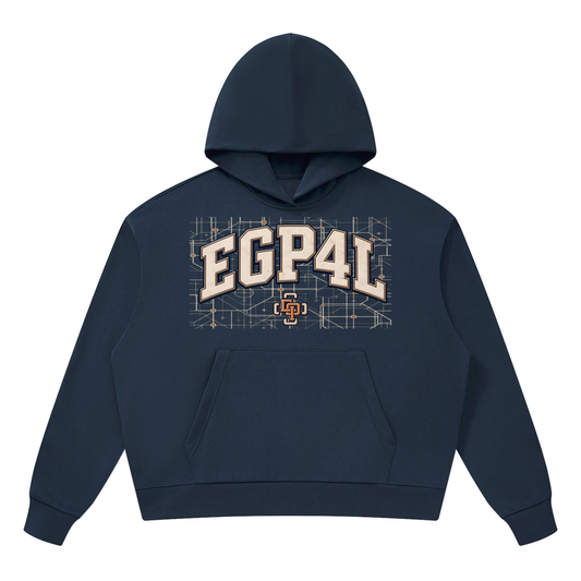 MONYUN University “EGP4L” Drop Shoulder Hoodie
