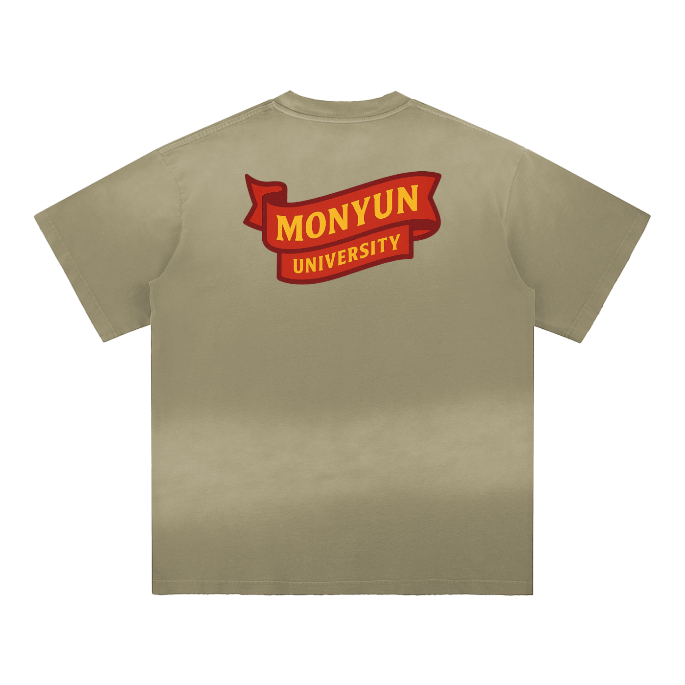MONYUN university Sun Fade Hand-Frayed Cotton T-Shirt