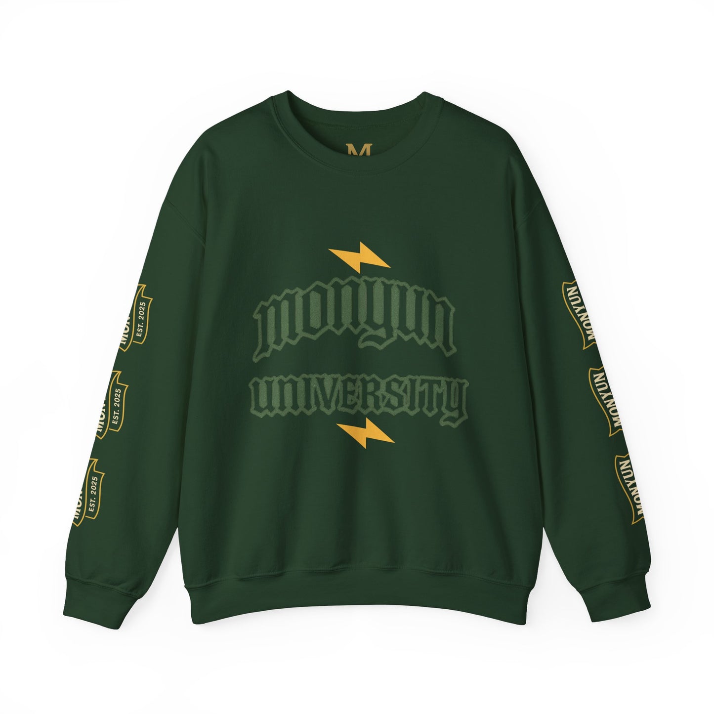 Monyun University Crewneck Sweatshirt, Cozy College Apparel, Unisex Gift for Students, Perfect for Graduation, School Spirit Merch