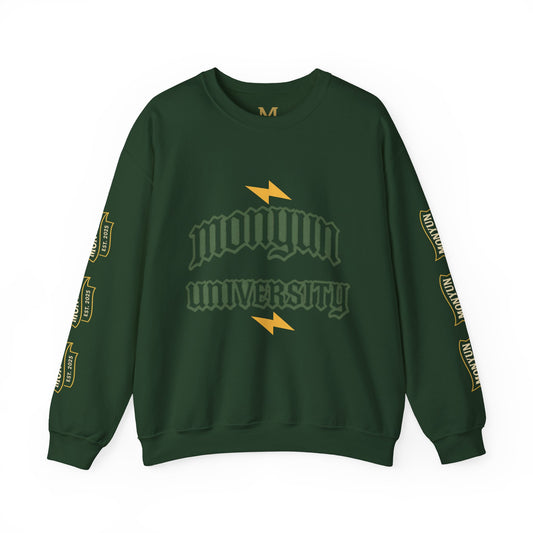 Monyun University Crewneck Sweatshirt, Cozy College Apparel, Unisex Gift for Students, Perfect for Graduation, School Spirit Merch