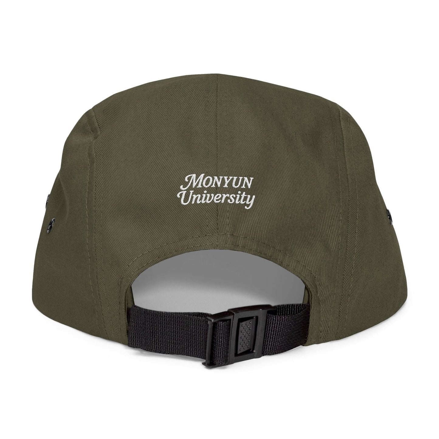 Monyun University-Stylish 5 Panel Cap | Cap, Trendy Embroidery Hat, Outdoor Headwear, Gift for Graduates, Unique Fashion Accessory