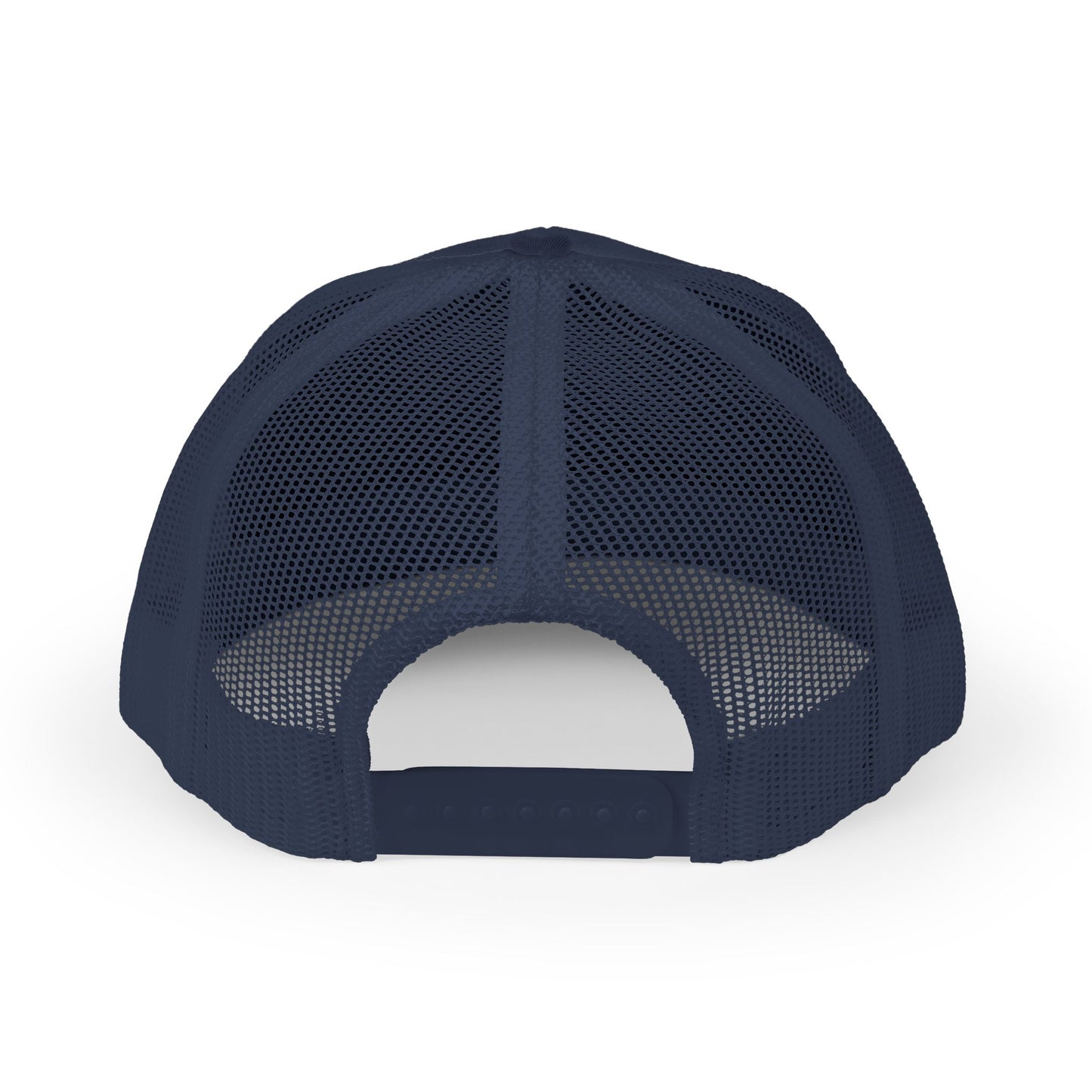 MONYUN university Trucker Cap — Vintage Clock Tower 'Midnight' Embroidered Snapback