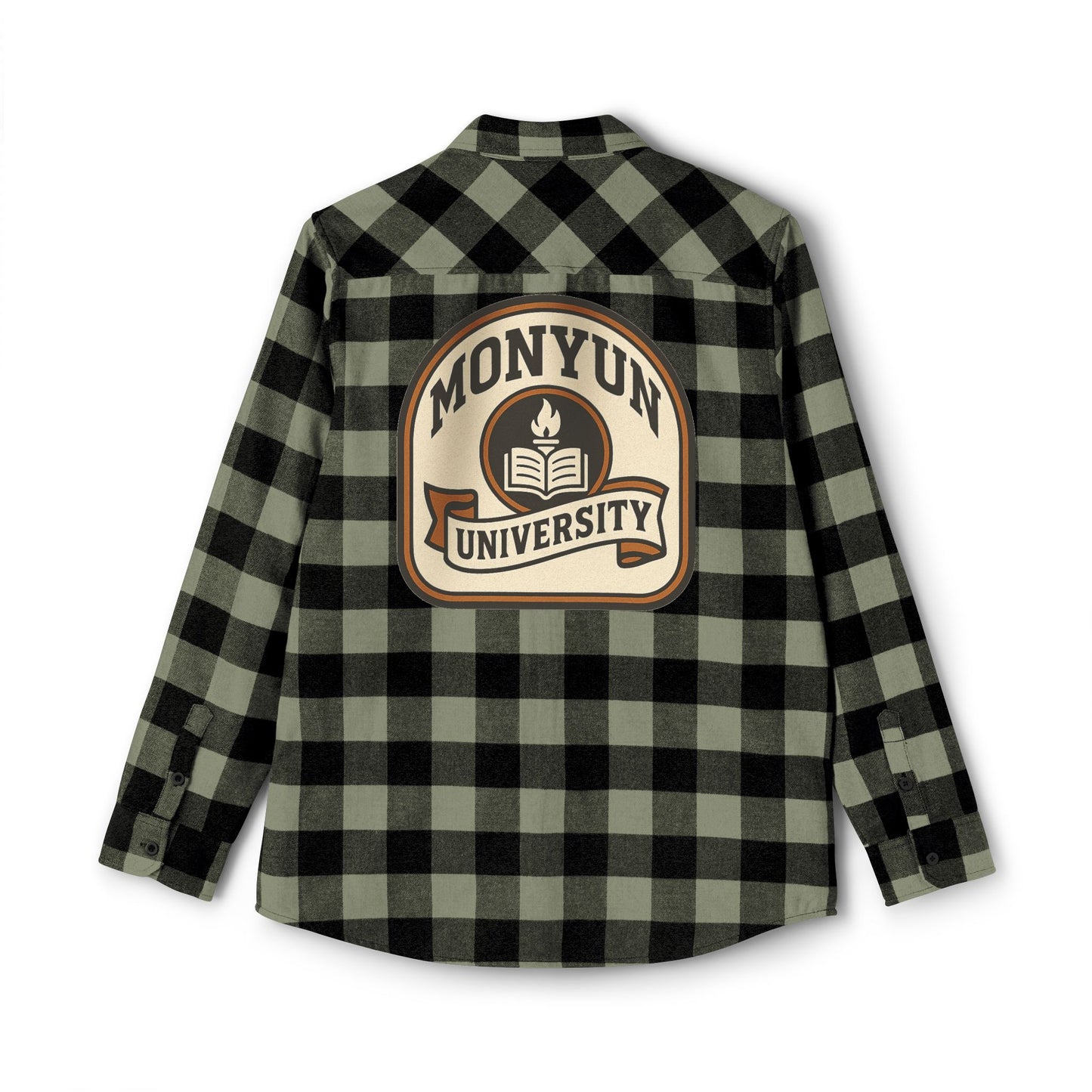 Monyun University Flannel Shirt | Cozy Lumberjack Wear, Ideal for Fall, Winter, Campus Life, Casual Outings, Holiday Gifts