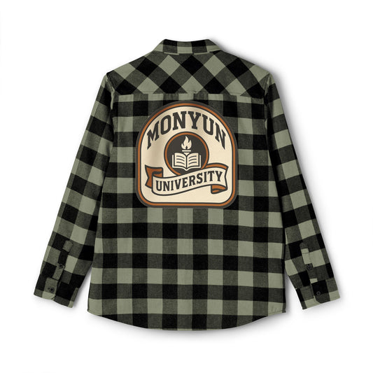 Monyun University Flannel Shirt | Cozy Lumberjack Wear, Ideal for Fall, Winter, Campus Life, Casual Outings, Holiday Gifts