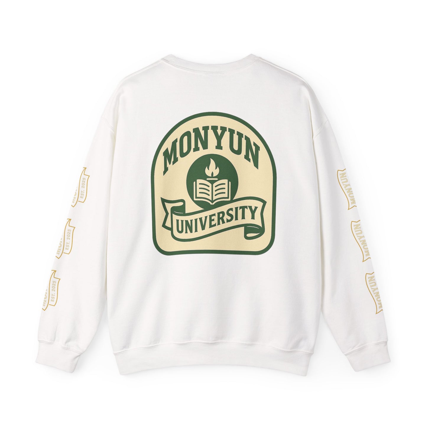 Monyun University Crewneck Sweatshirt, Cozy College Apparel, Unisex Gift for Students, Perfect for Graduation, School Spirit Merch