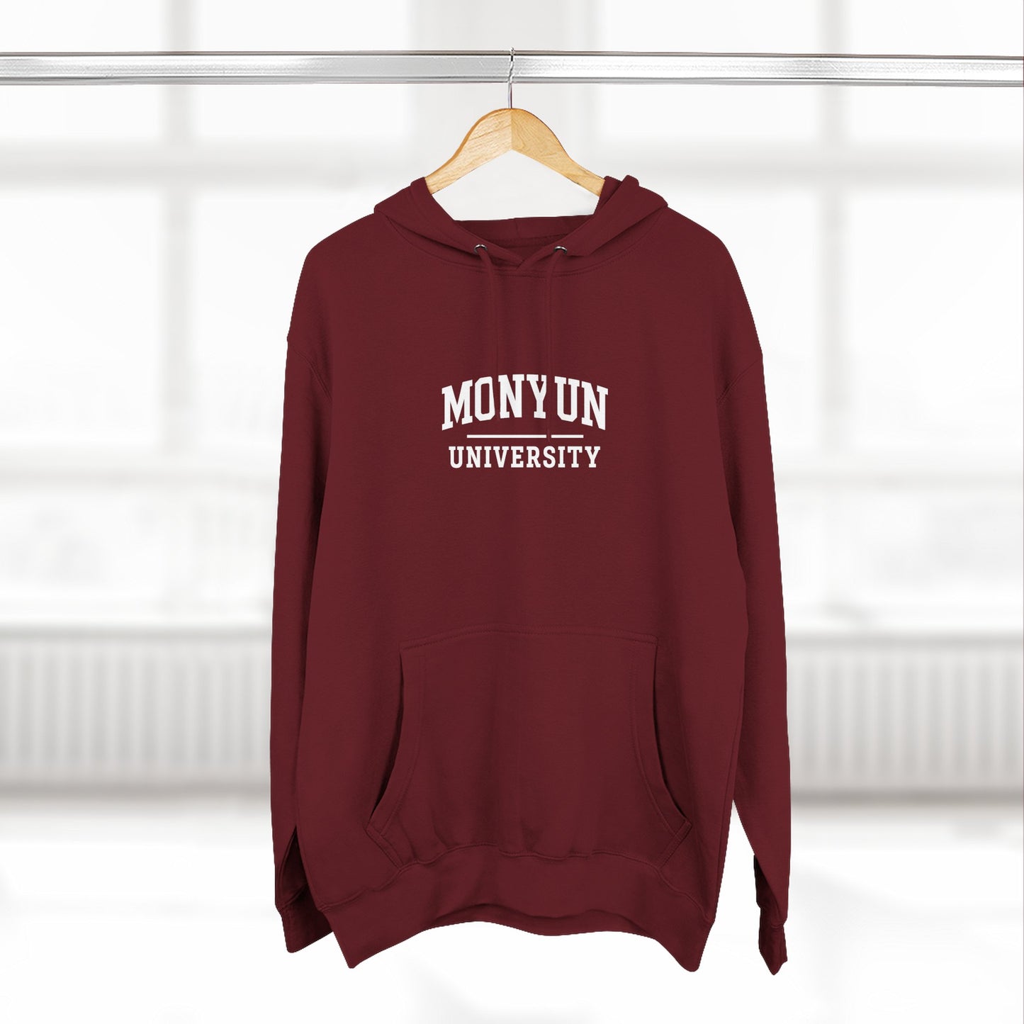 Three-Panel MONYUN University Fleece Hoodie, College Sweatshirt, Cozy Campus Wear, Perfect Graduation Gift, Trendy Student Apparel, [...]