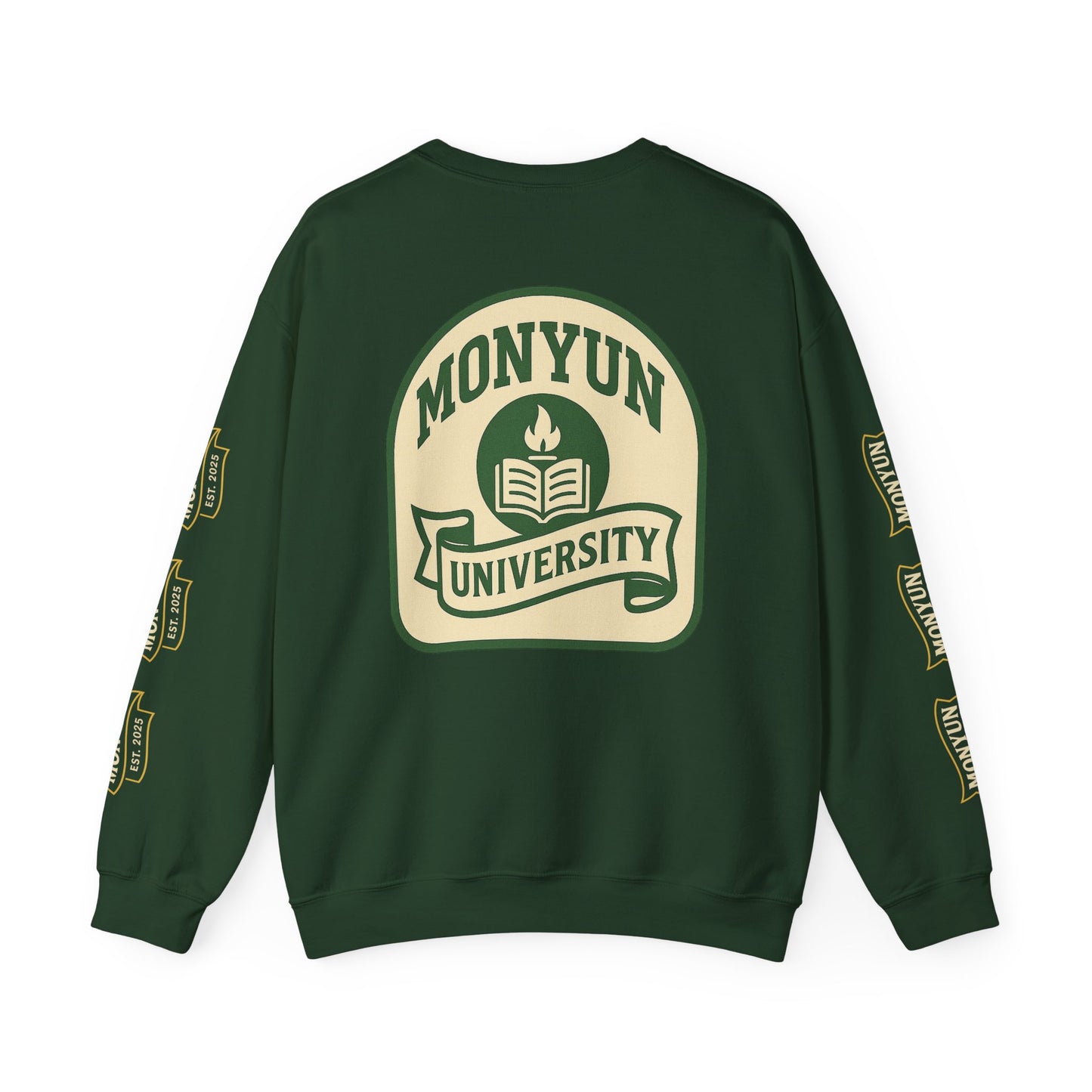Monyun University Crewneck Sweatshirt, Cozy College Apparel, Unisex Gift for Students, Perfect for Graduation, School Spirit Merch