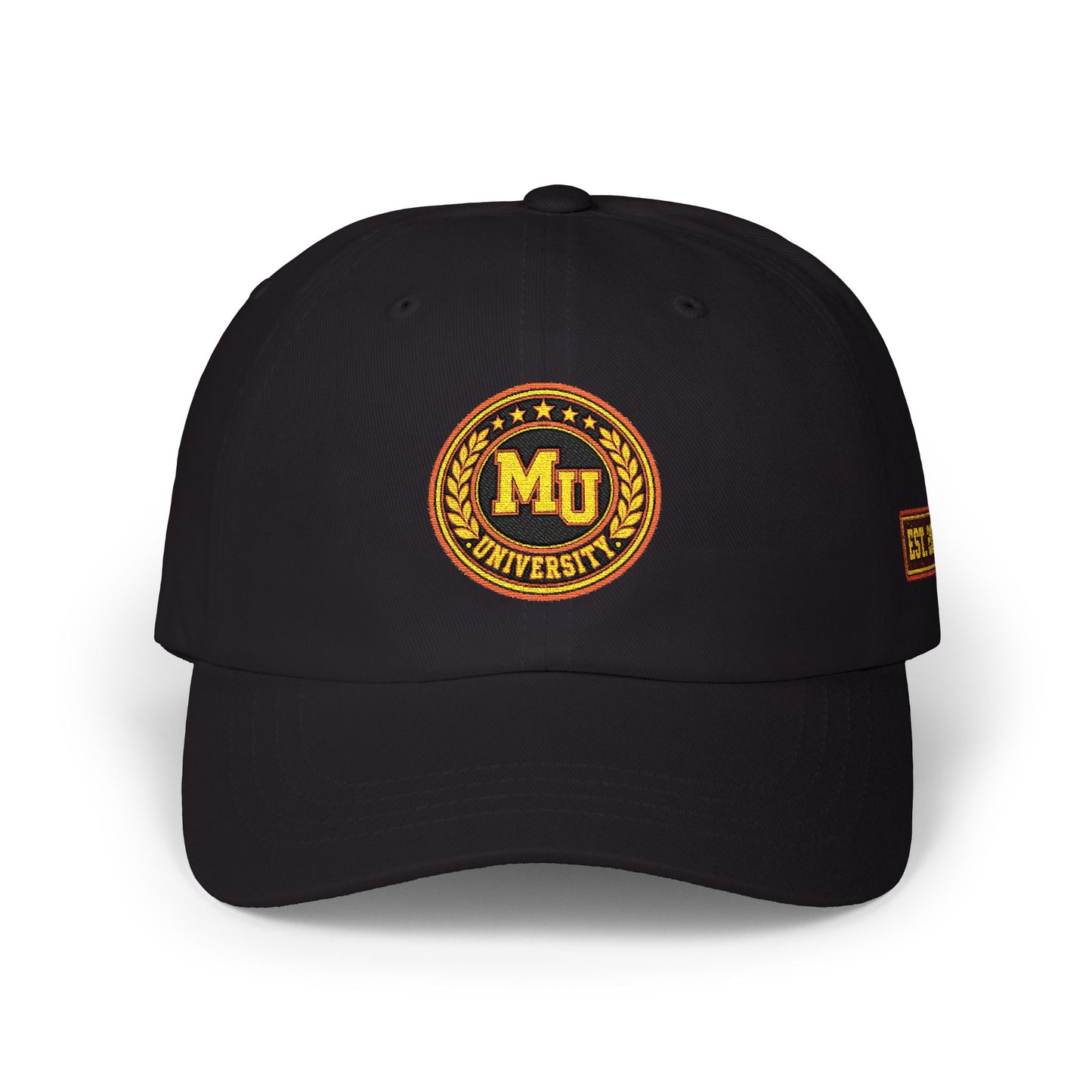 Classic Dad Cap - Retro 'MU University' Embroidered Patch Hat