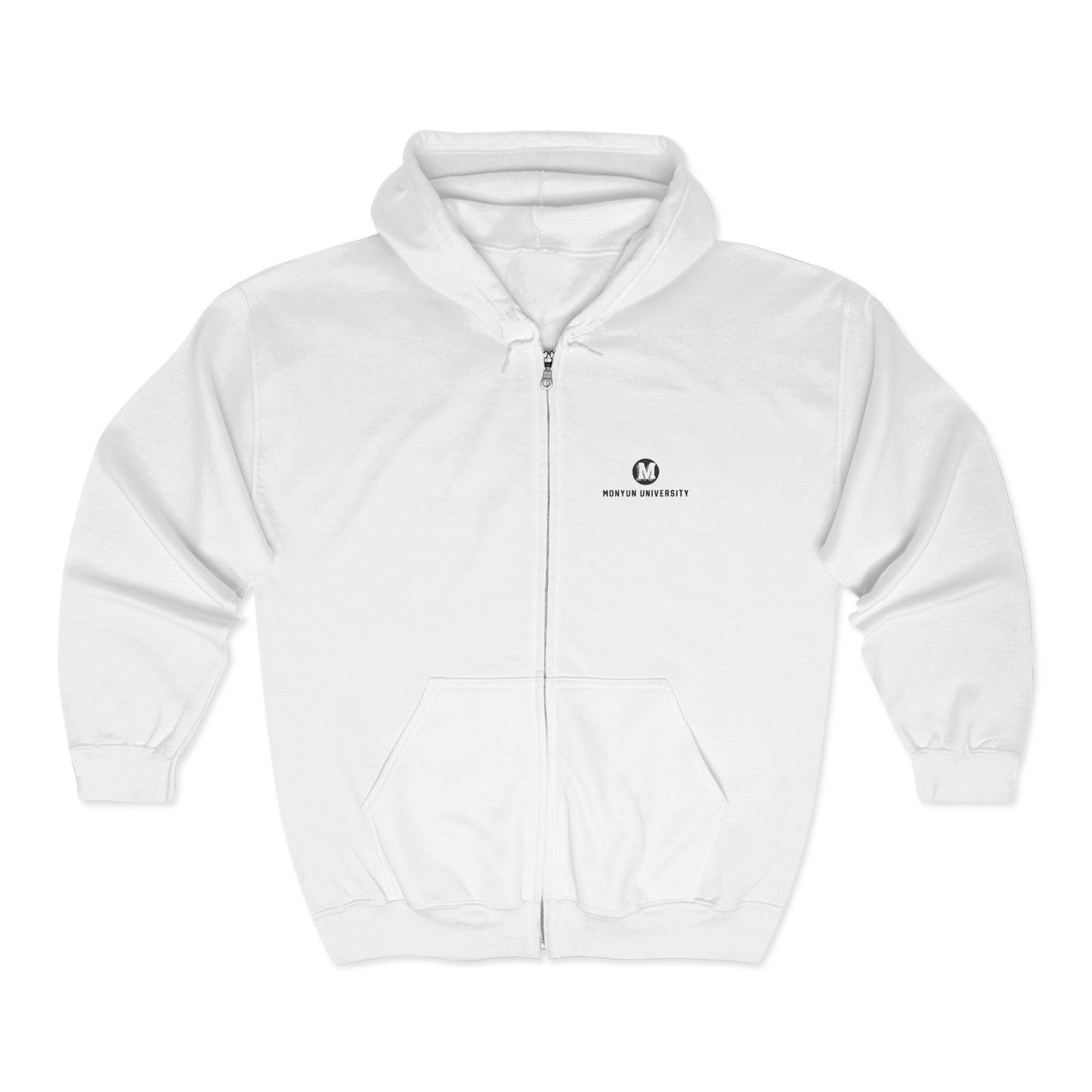 MONYUN University Full Zip Hoodie - Cozy Unisex Sweatshirt for Everyday Wear