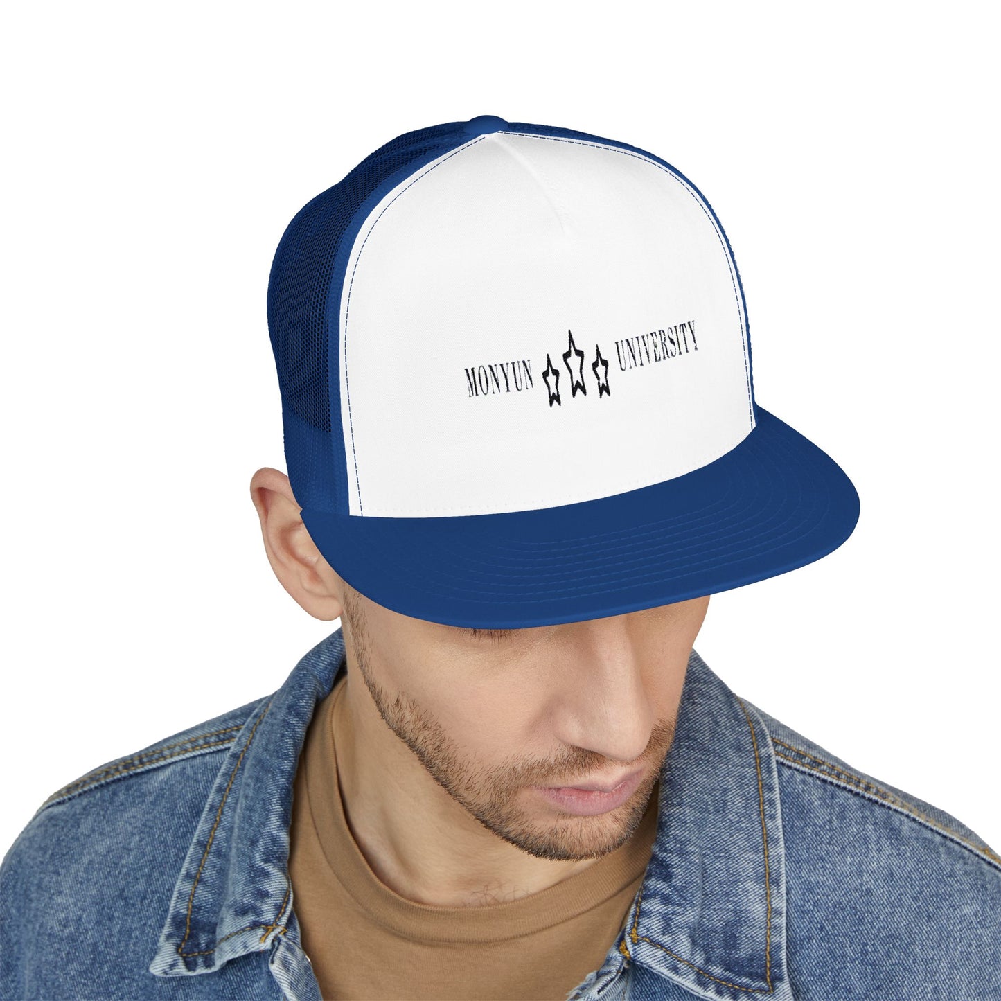 Baby MONYUN University 5 Panel Trucker Cap (Embroidery)