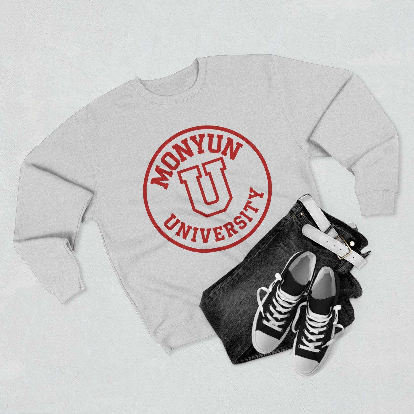 Monyun University Crewneck Sweatshirt, Cozy College Apparel, Perfect for Students, Gifts for Graduation, School Spirit Wear
