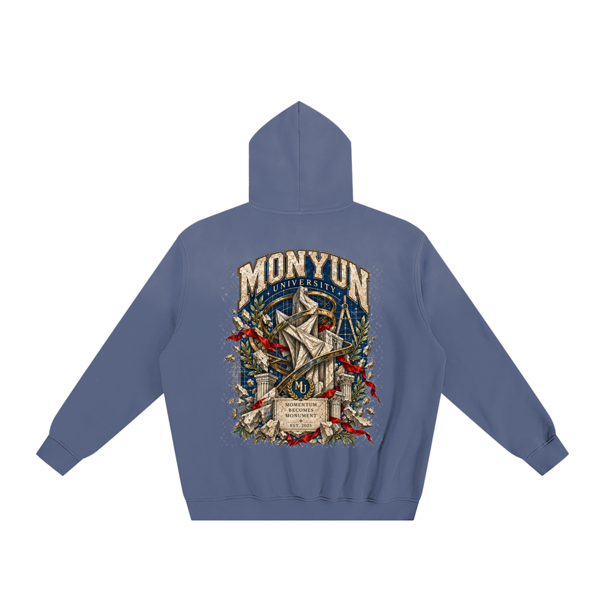 MONYUN University “Momentum” Sunfade Fleeced Hoodie