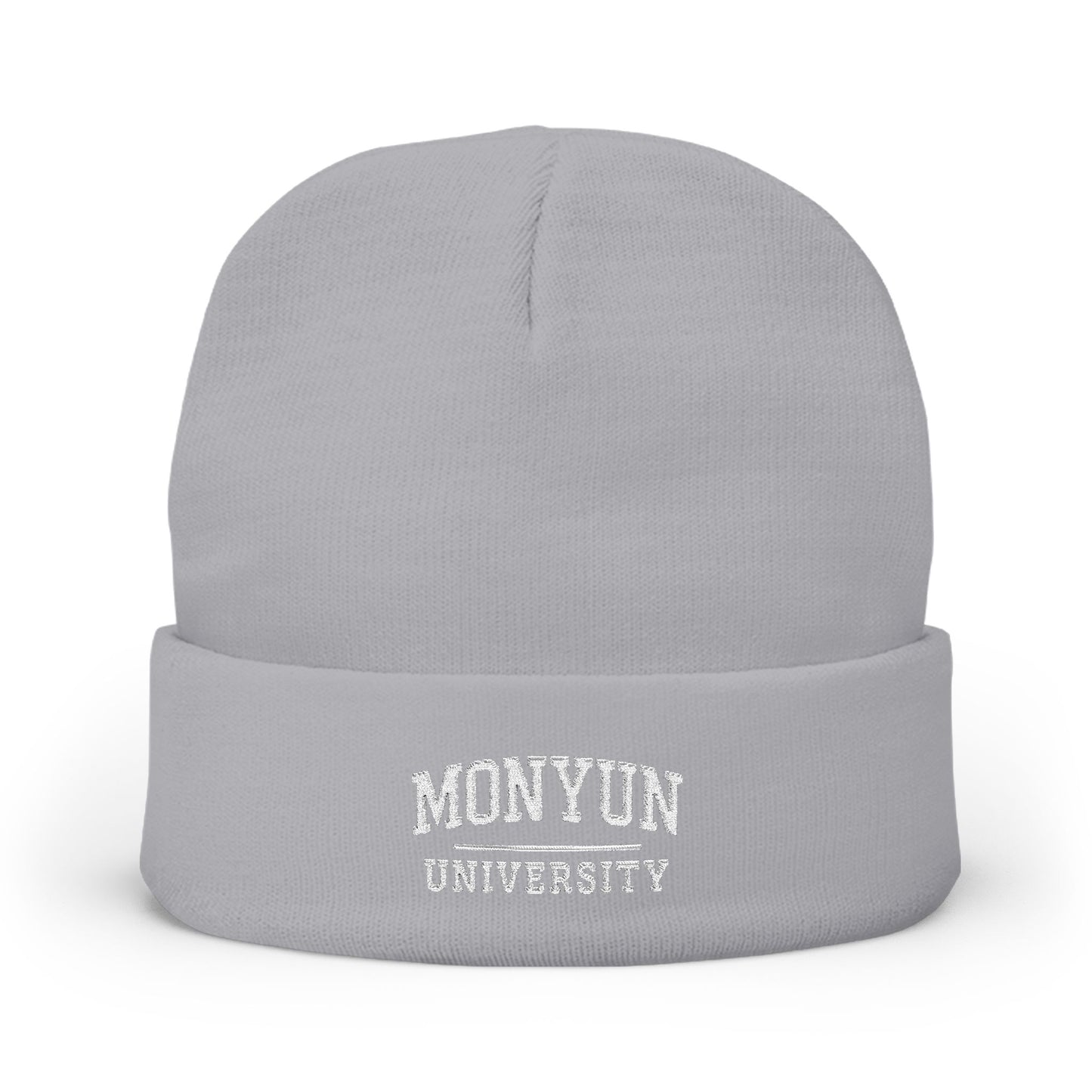 MONYUN University-Embroidered Knit Beanie -  Spirit Wear, College Student Gift, Winter Accessory, Custom Beanie, Warm Fashion Hat