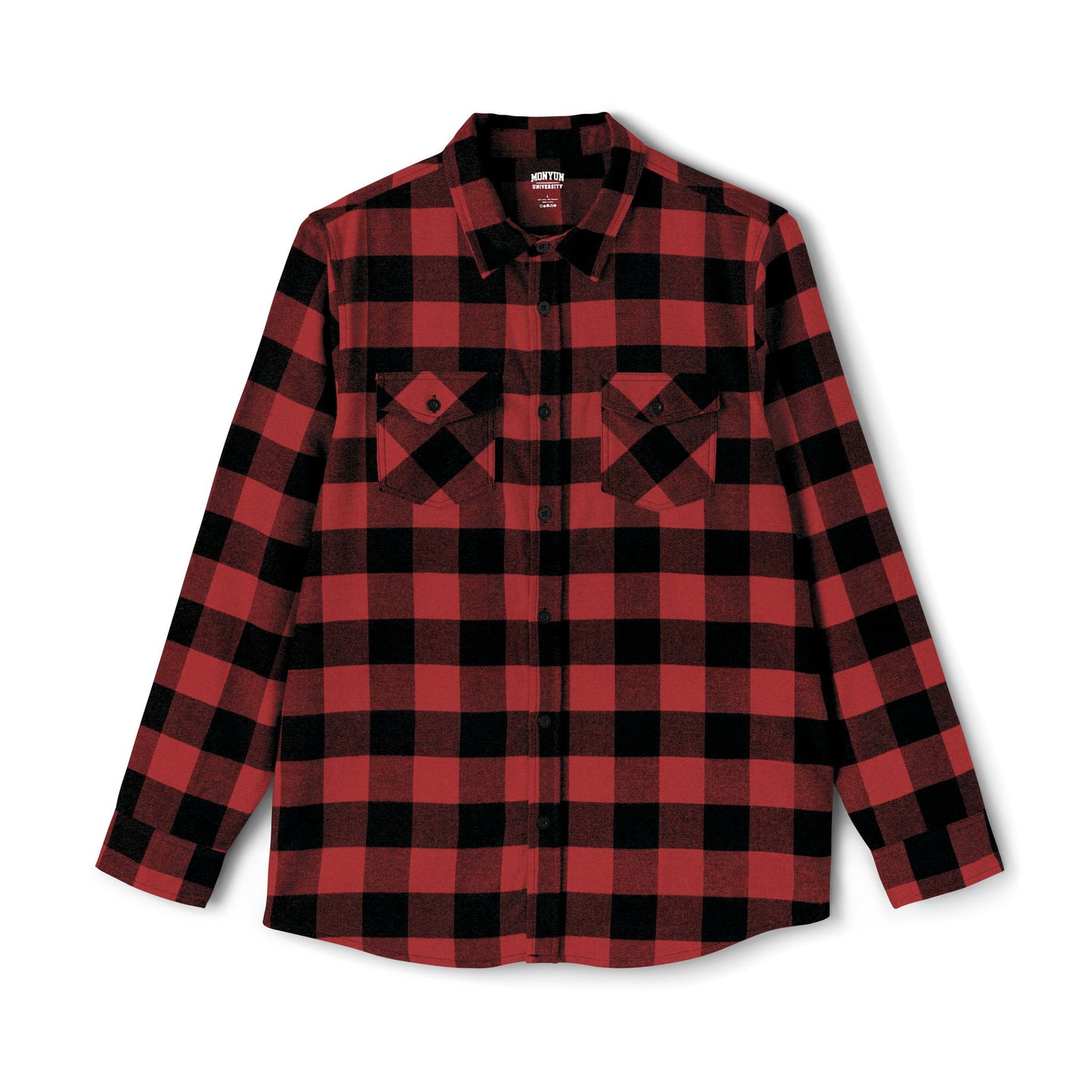 Monyun University Flannel Shirt | Cozy Lumberjack Wear, Ideal for Fall, Winter, Campus Life, Casual Outings, Holiday Gifts