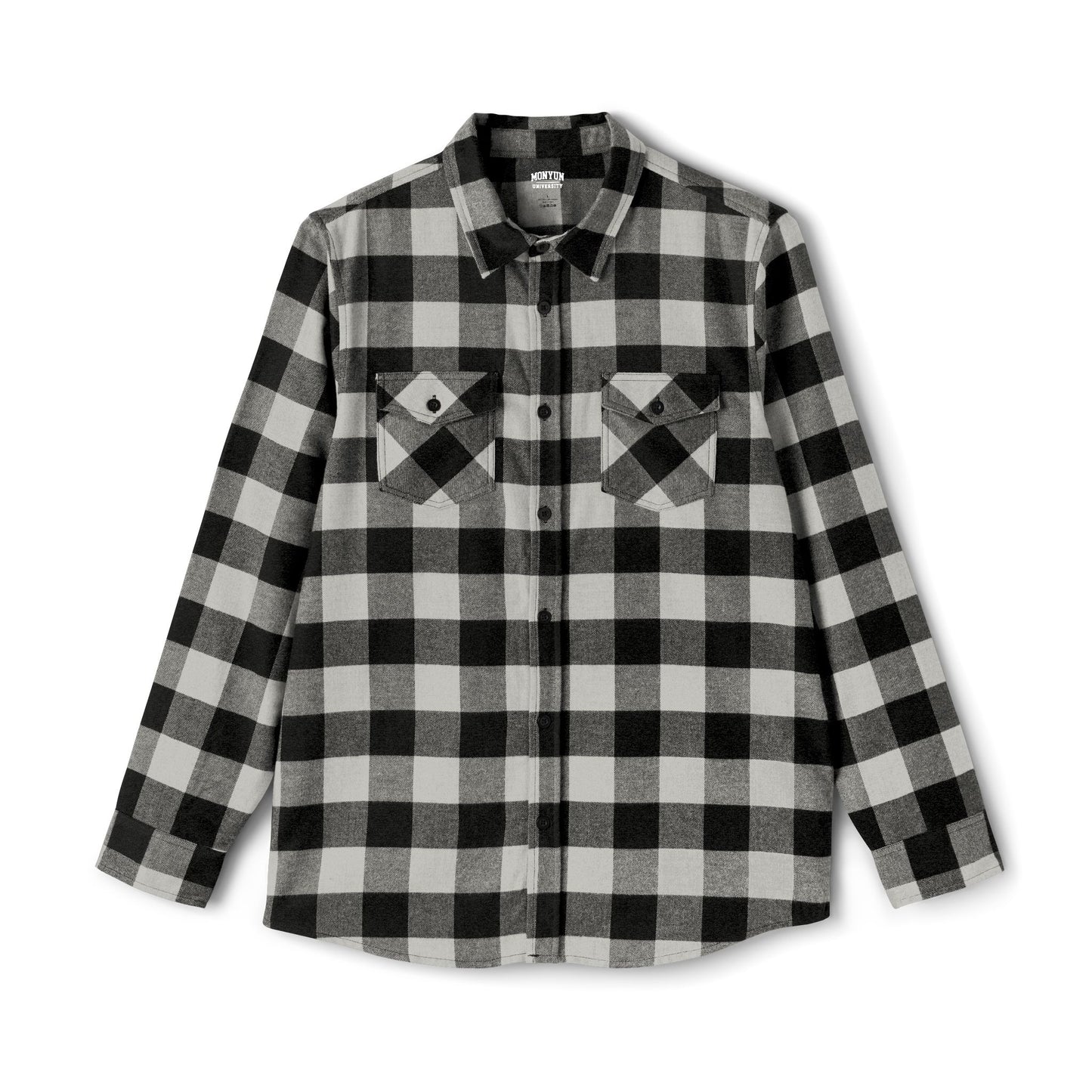 Monyun University Flannel Shirt | Cozy Lumberjack Wear, Ideal for Fall, Winter, Campus Life, Casual Outings, Holiday Gifts