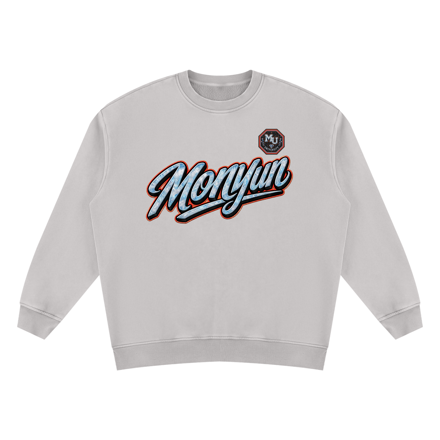 MONYUN university Vintage Wash Fleece Sweatshirt