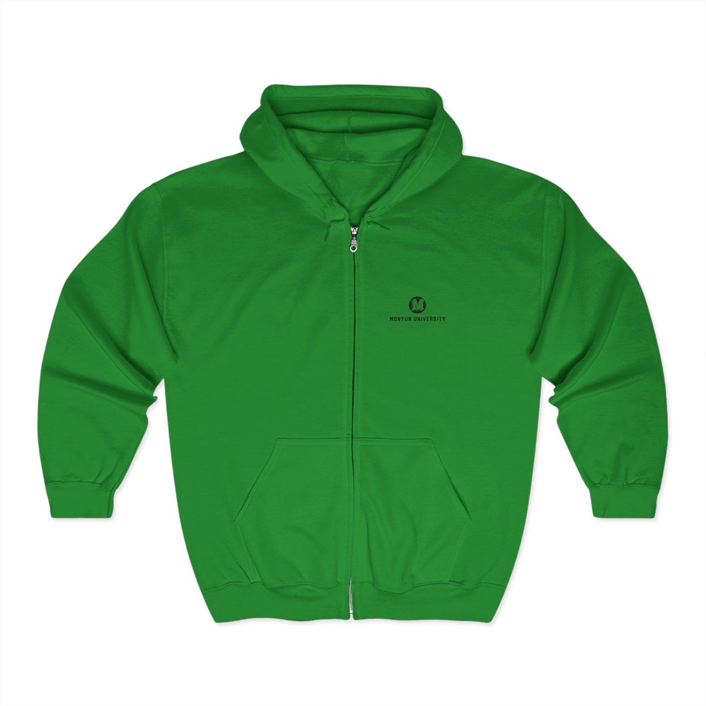MONYUN University Full Zip Hoodie - Cozy Unisex Sweatshirt for Everyday Wear