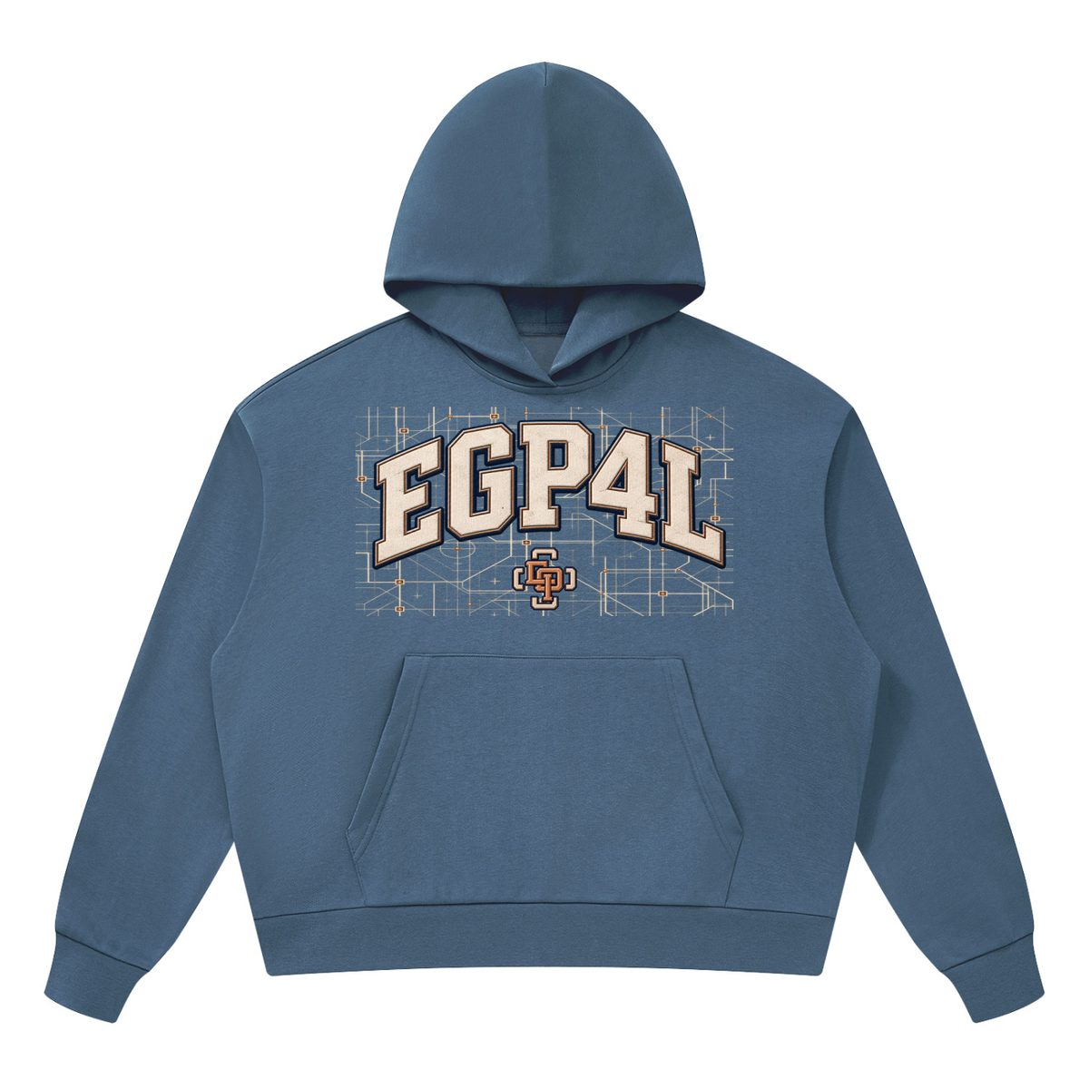 MONYUN University “EGP4L” Drop Shoulder Hoodie