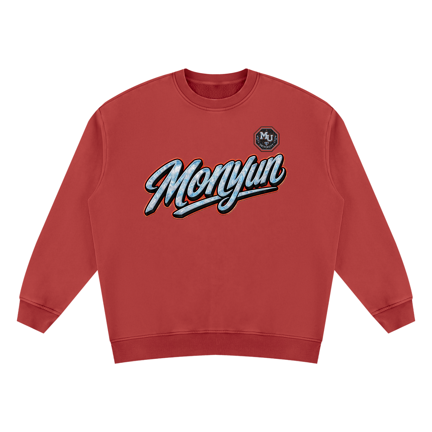 MONYUN university Vintage Wash Fleece Sweatshirt