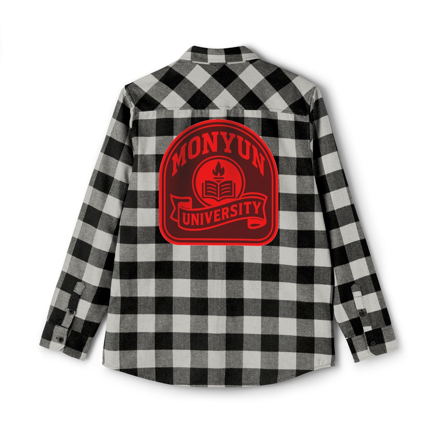 Monyun University Flannel Shirt | Cozy Lumberjack Wear, Ideal for Fall, Winter, Campus Life, Casual Outings, Holiday Gifts