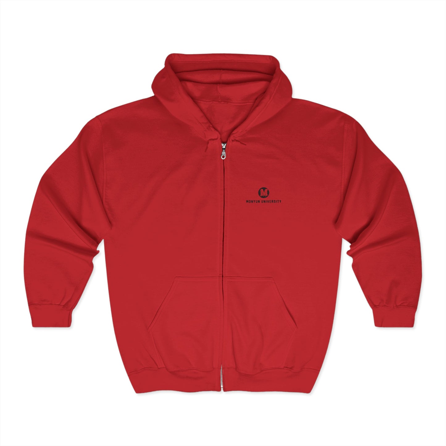 MONYUN University Full Zip Hoodie - Cozy Unisex Sweatshirt for Everyday Wear