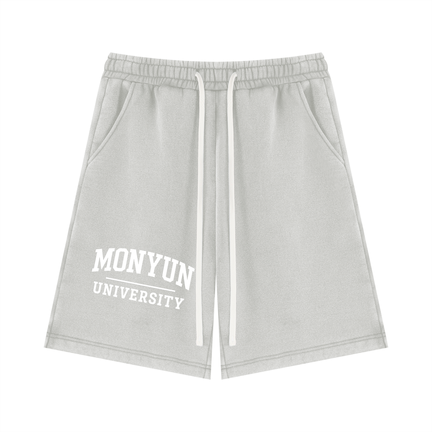 MONYUN university Vintage Wash Fleece Shorts