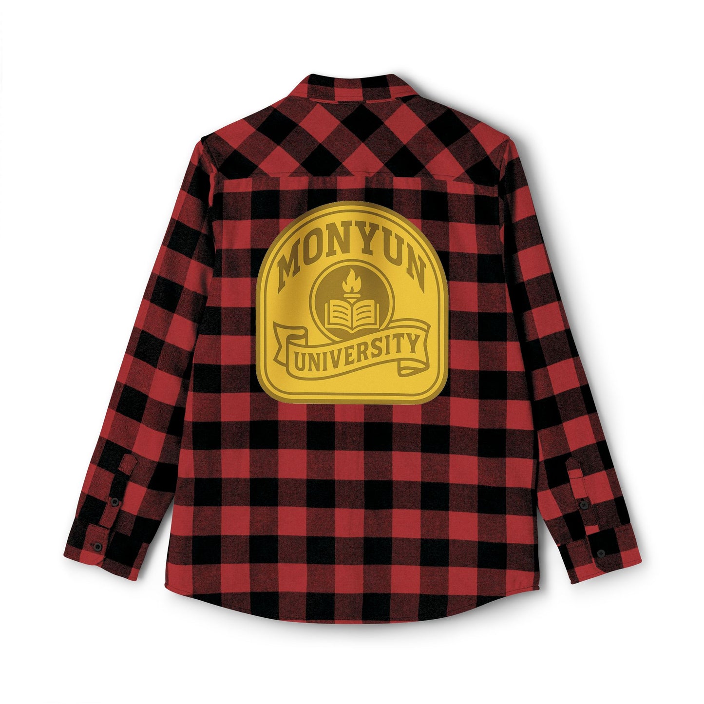 Monyun University Flannel Shirt | Cozy Lumberjack Wear, Ideal for Fall, Winter, Campus Life, Casual Outings, Holiday Gifts