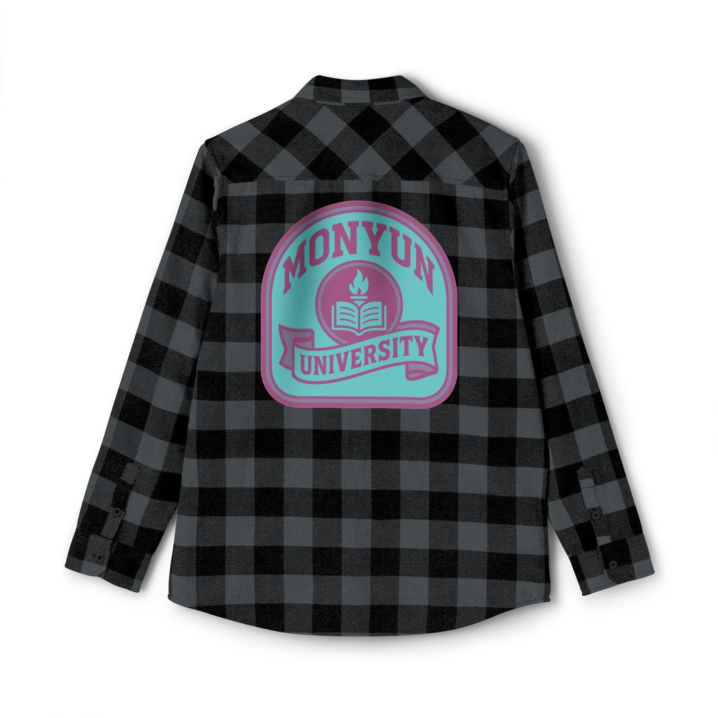 Monyun University Flannel Shirt | Cozy Lumberjack Wear, Ideal for Fall, Winter, Campus Life, Casual Outings, Holiday Gifts