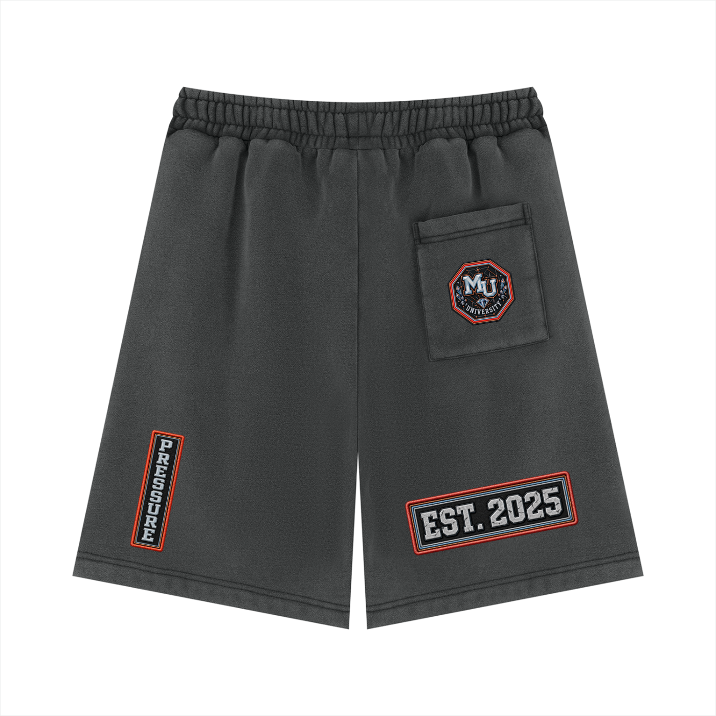MONYUN university Vintage Wash Fleece Shorts