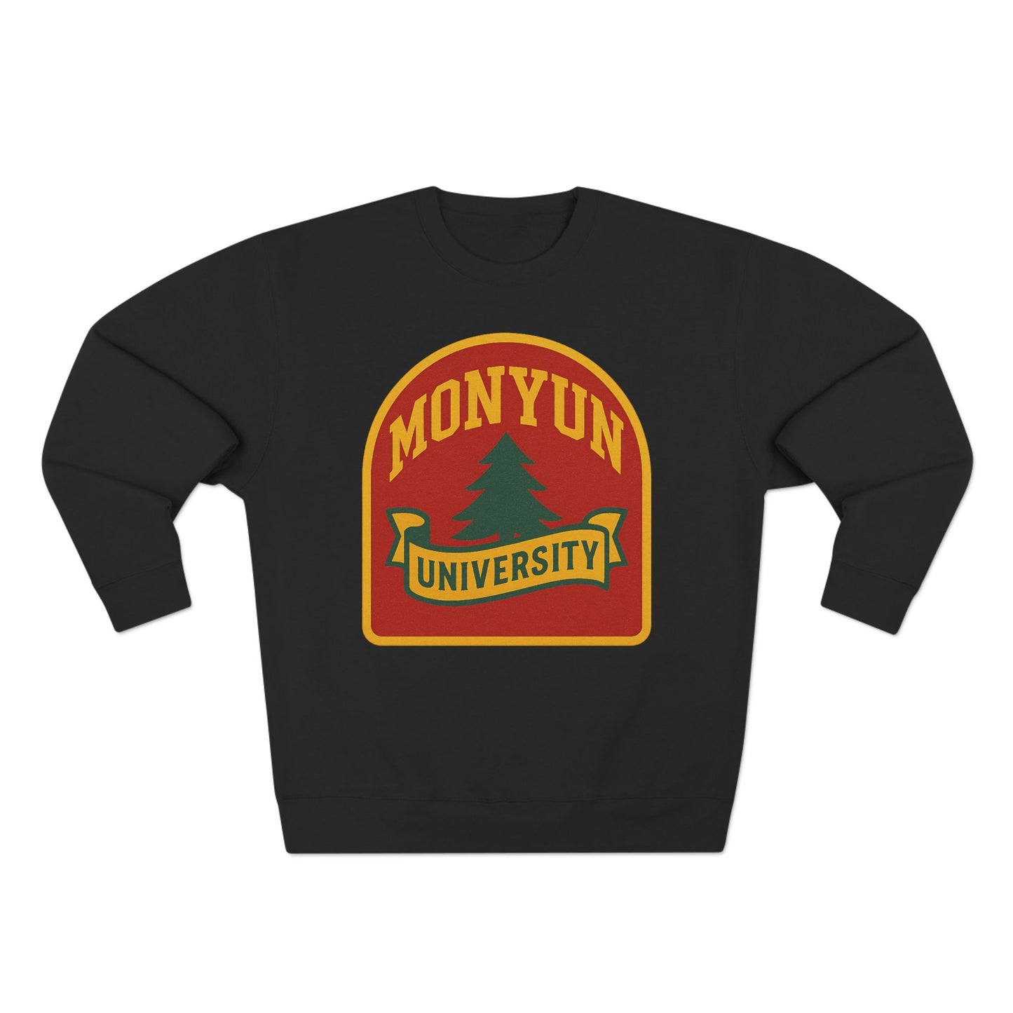 MONYUN University-Retro University Crewneck Sweatshirt, Unisex Sweatshirt, College Sweatshirt, Warm Pullover, Gift for Students, Campus Apparel, Vintage Style