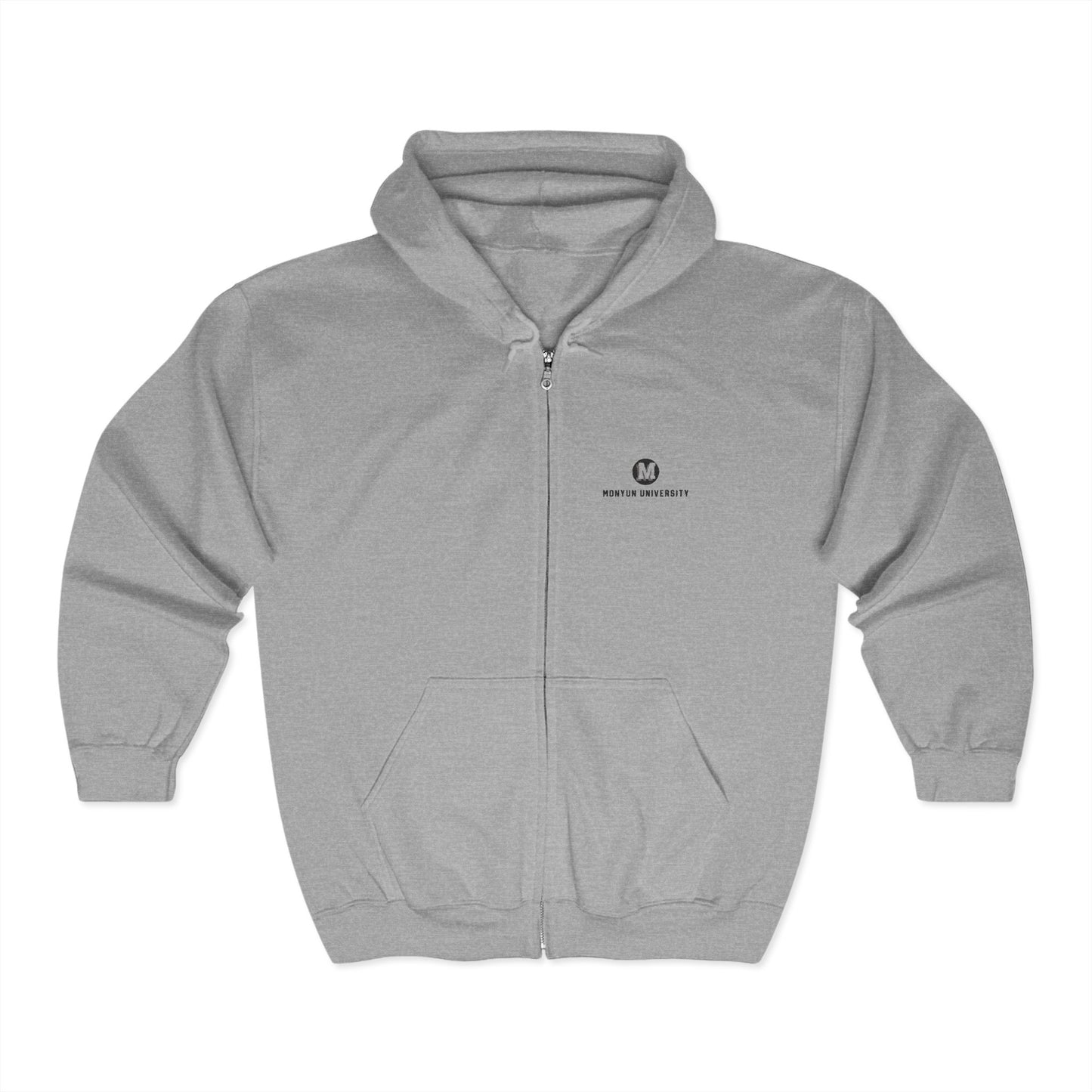 MONYUN University Full Zip Hoodie - Cozy Unisex Sweatshirt for Everyday Wear