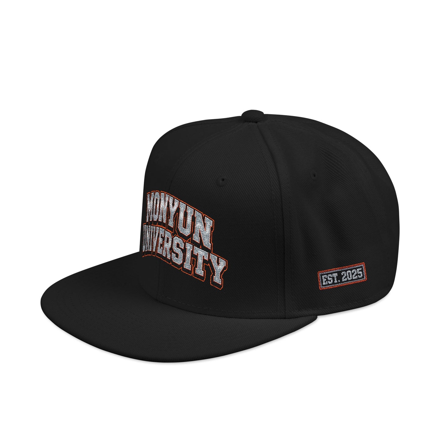 MONYUN university Snapback Hat — Embroidered Patch