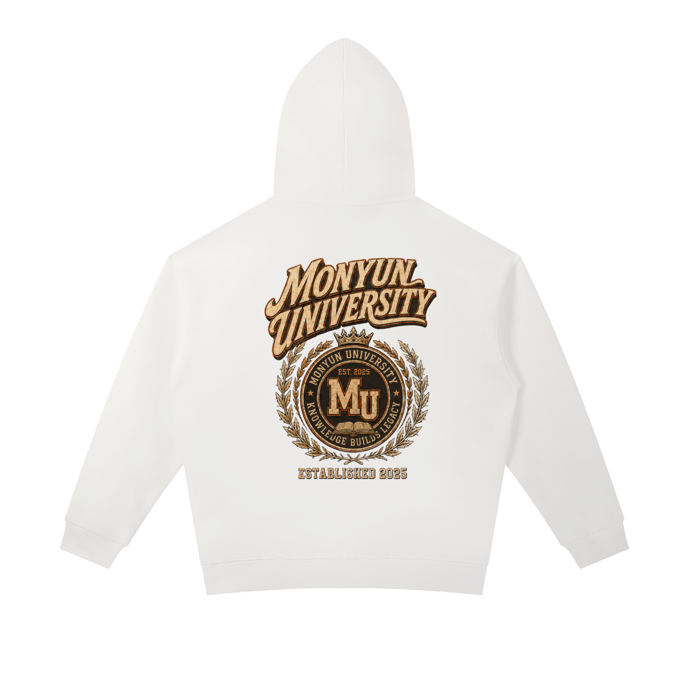 MONYUN university- Knowledge Builds Legacy Essential Heavyweight Hoodie