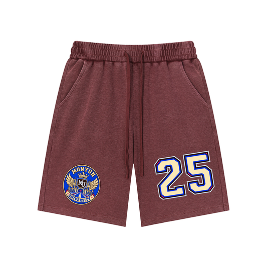 MONYUN university- Royal Transit Mineral Wash Waffle Knit Shorts