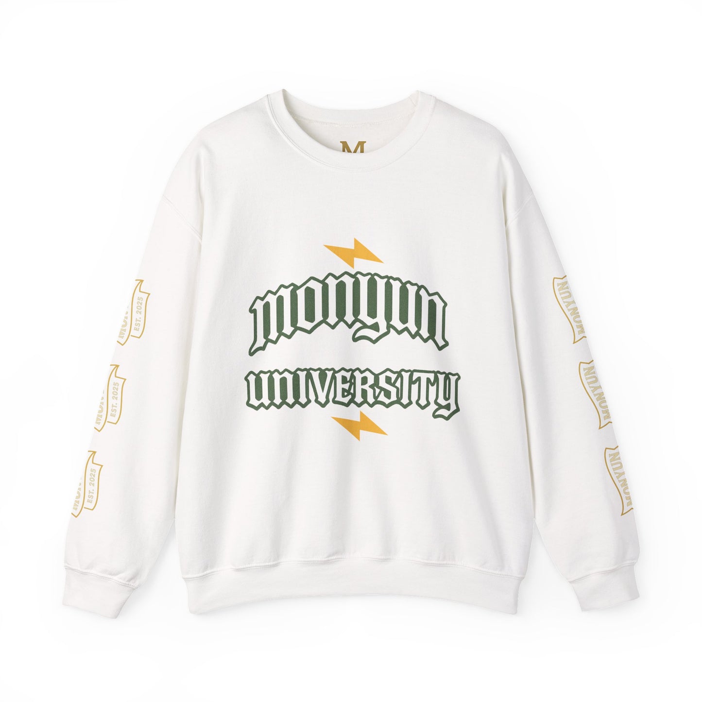 Monyun University Crewneck Sweatshirt, Cozy College Apparel, Unisex Gift for Students, Perfect for Graduation, School Spirit Merch