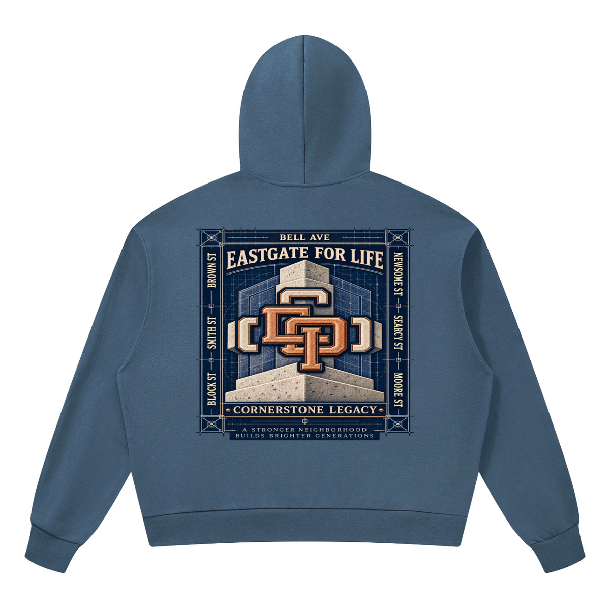 MONYUN University “EGP4L” Drop Shoulder Hoodie