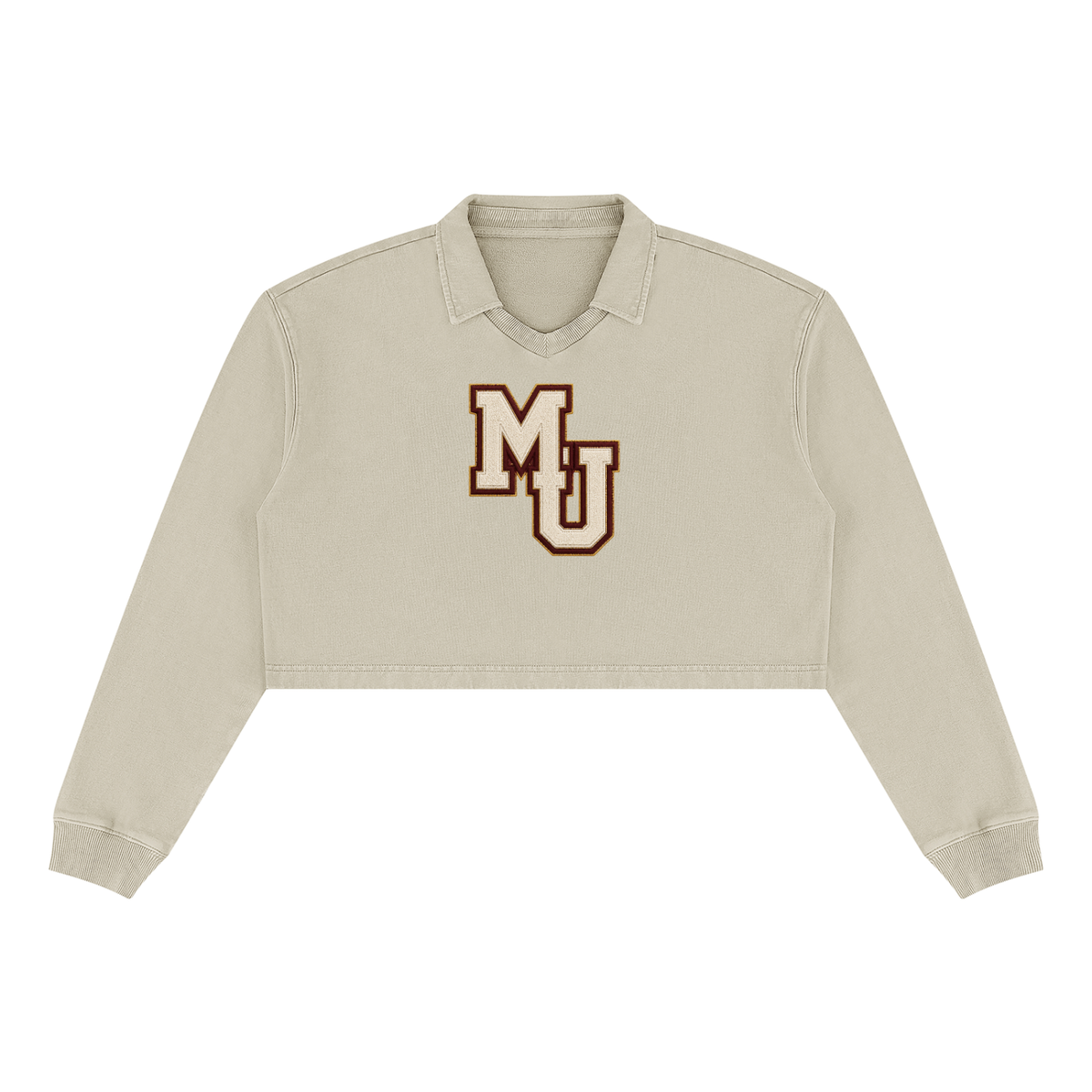 MONYUN University Women’s “Soft Power” Vintage Wash Crop Sweatshirt