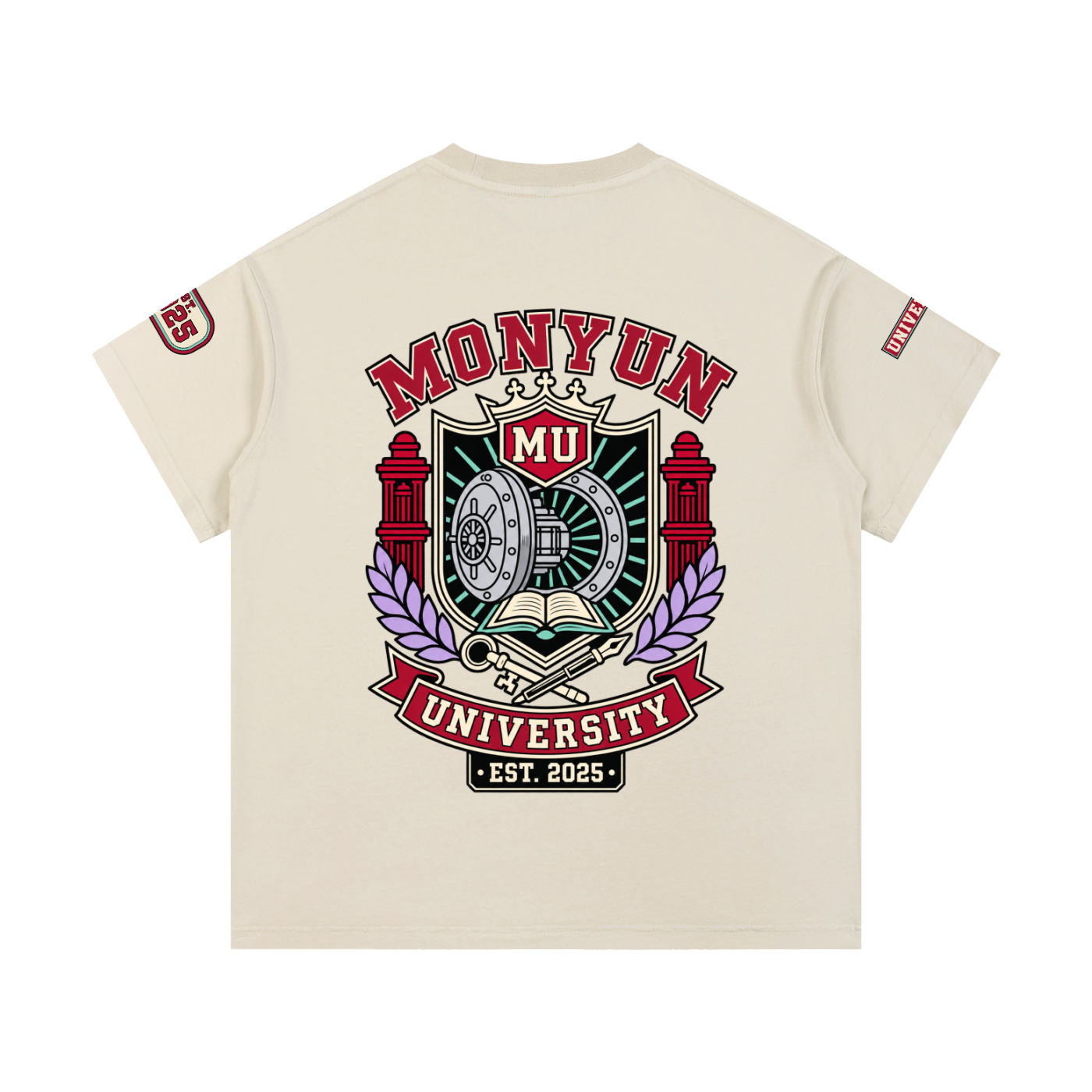 MONYUN university- Open Vault Vintage Wash Cotton T-Shirt
