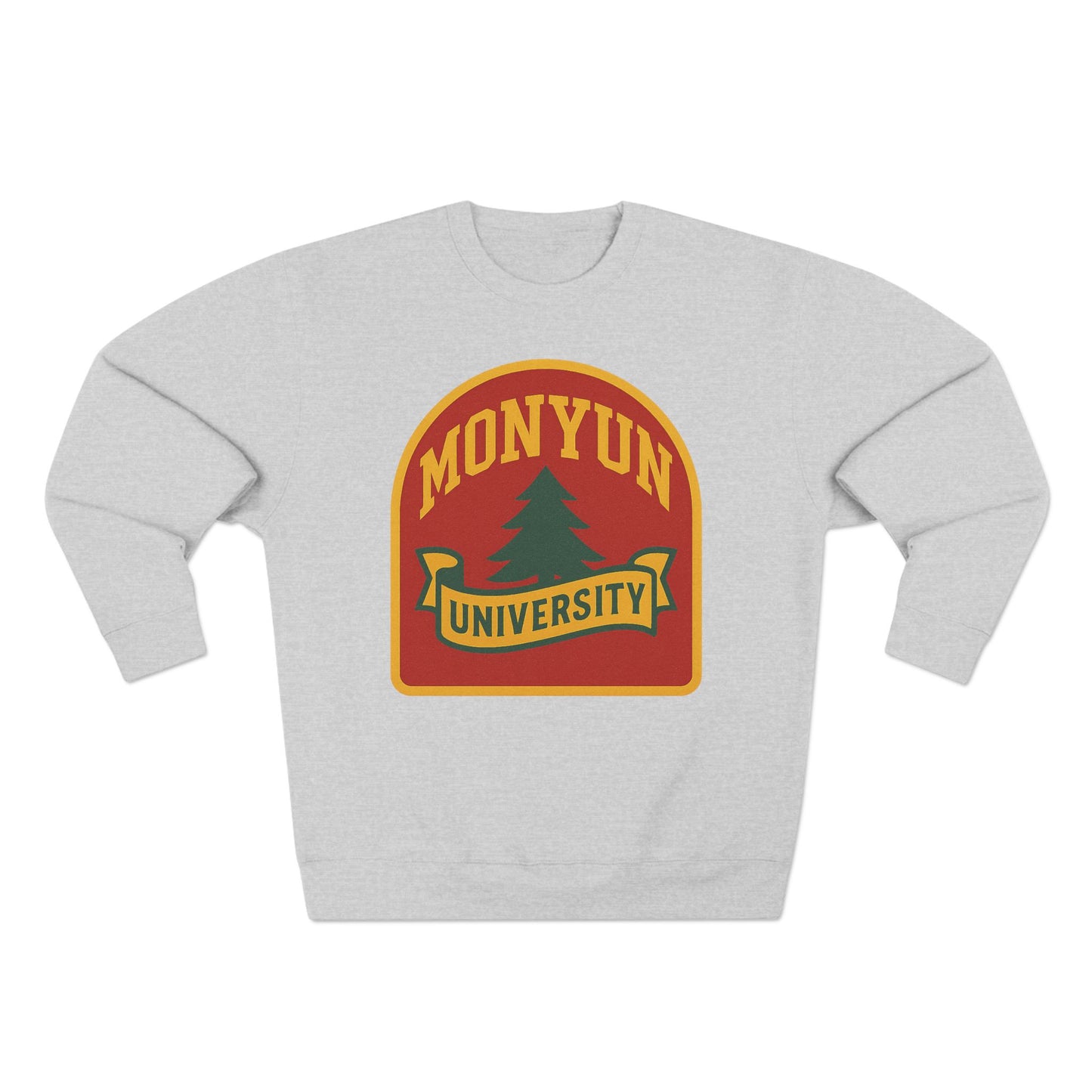 MONYUN University-Retro University Crewneck Sweatshirt, Unisex Sweatshirt, College Sweatshirt, Warm Pullover, Gift for Students, Campus Apparel, Vintage Style