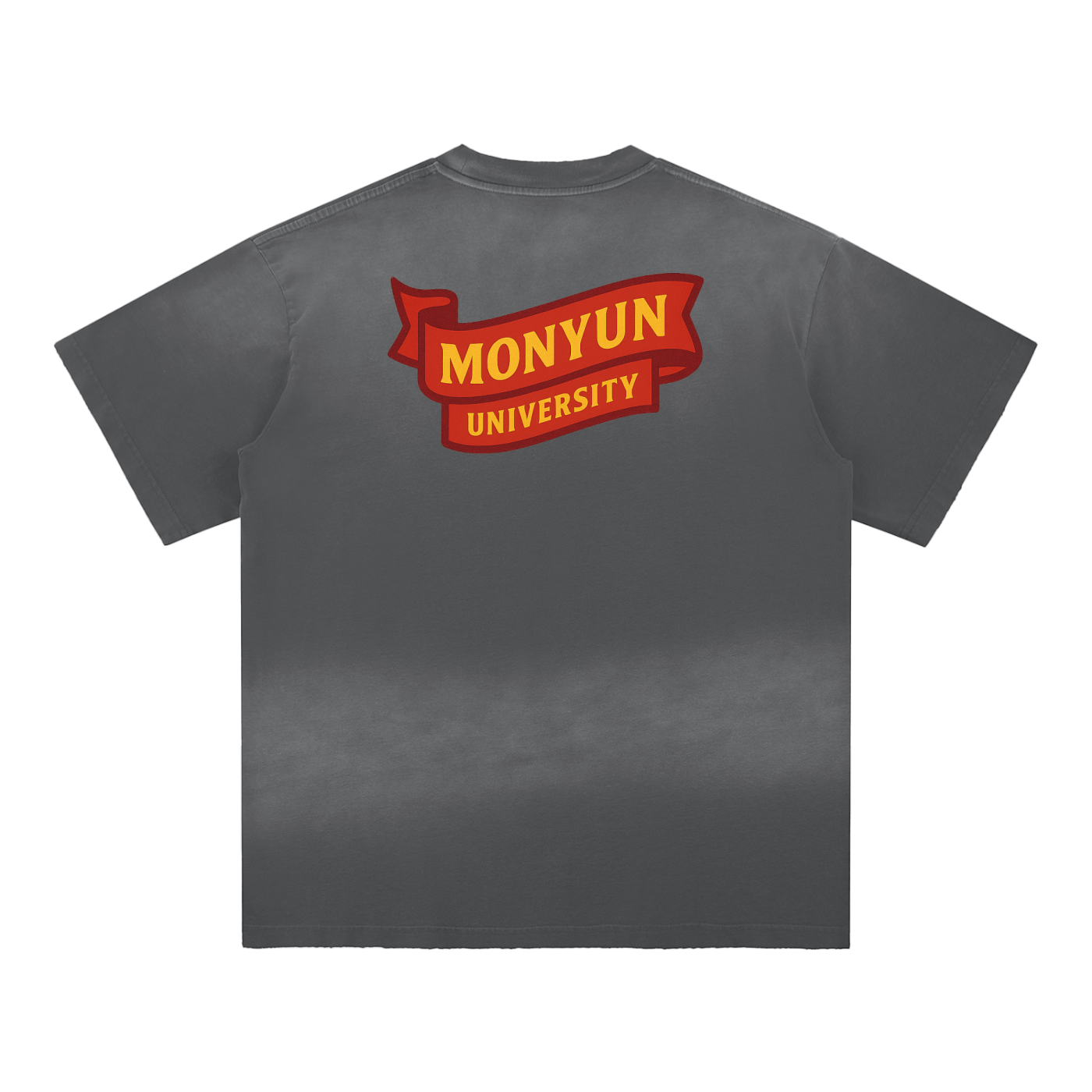 MONYUN university Sun Fade Hand-Frayed Cotton T-Shirt