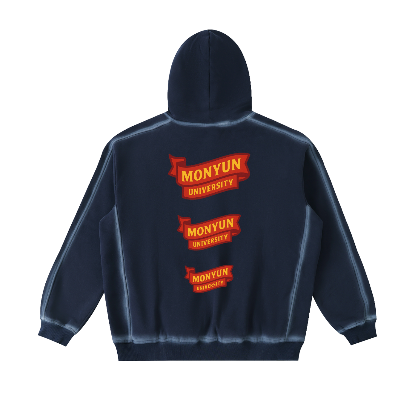 MONYUN university Sunfaded Edge Fleece Hoodie