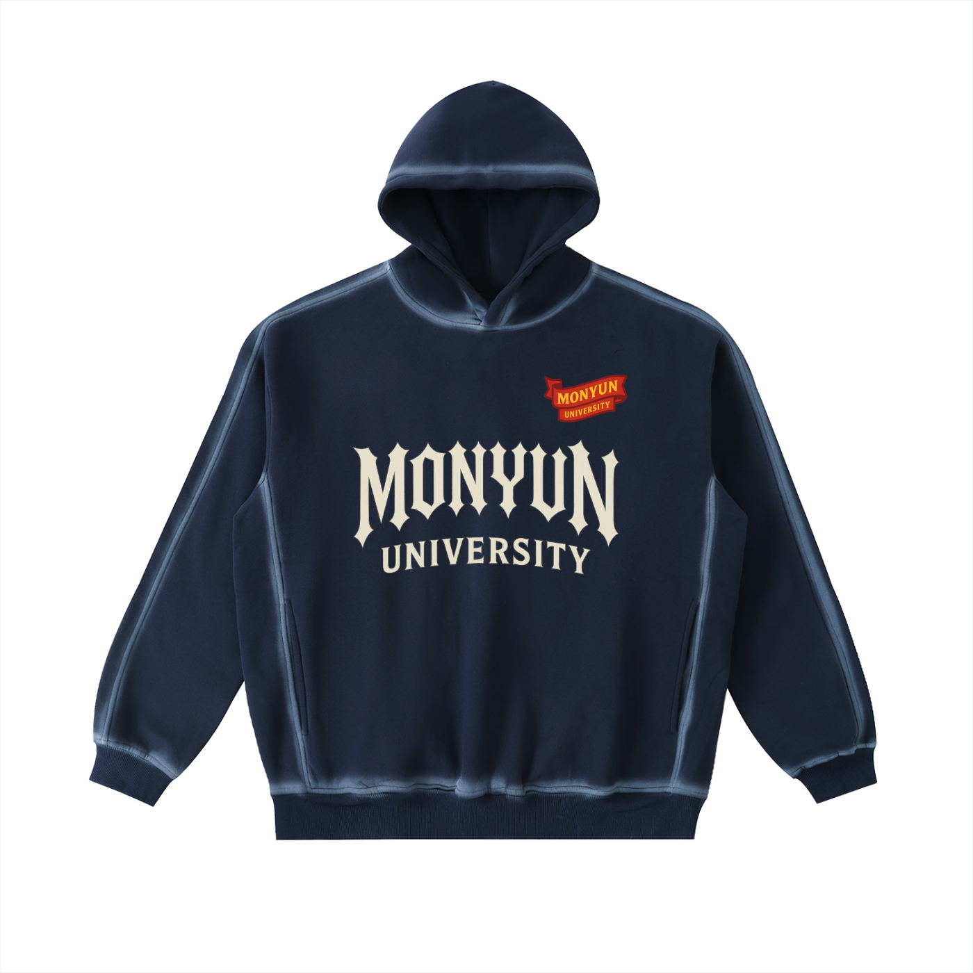 MONYUN university Sunfaded Edge Fleece Hoodie