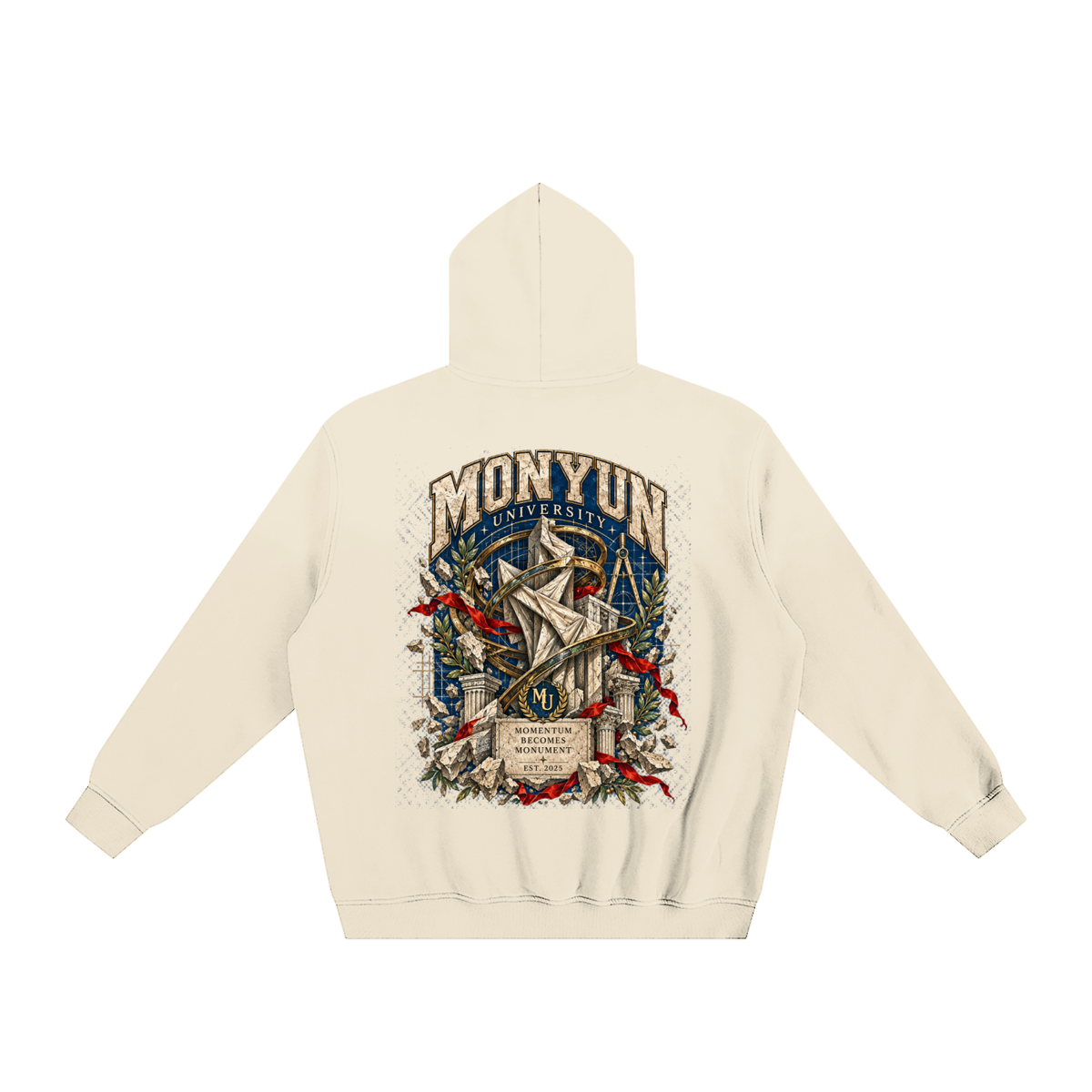MONYUN University “Momentum” Sunfade Fleeced Hoodie
