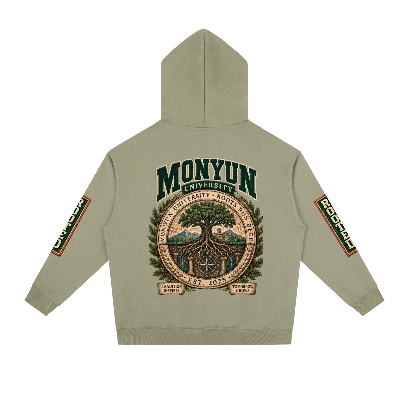 MONYUN university Essential Heavyweight Drop-Shoulder Hoodie
