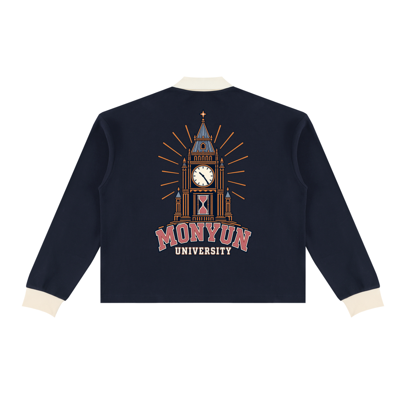 MONYUN university- Legacy Hour Unisex Color Block Long Sleeve Sweatshirt