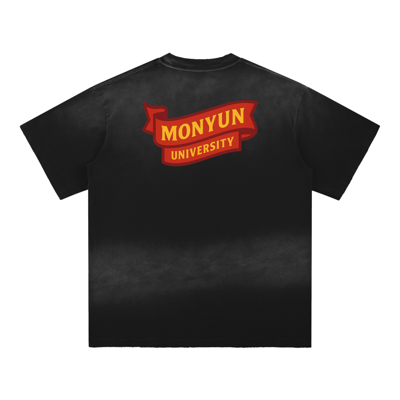 MONYUN university Sun Fade Hand-Frayed Cotton T-Shirt