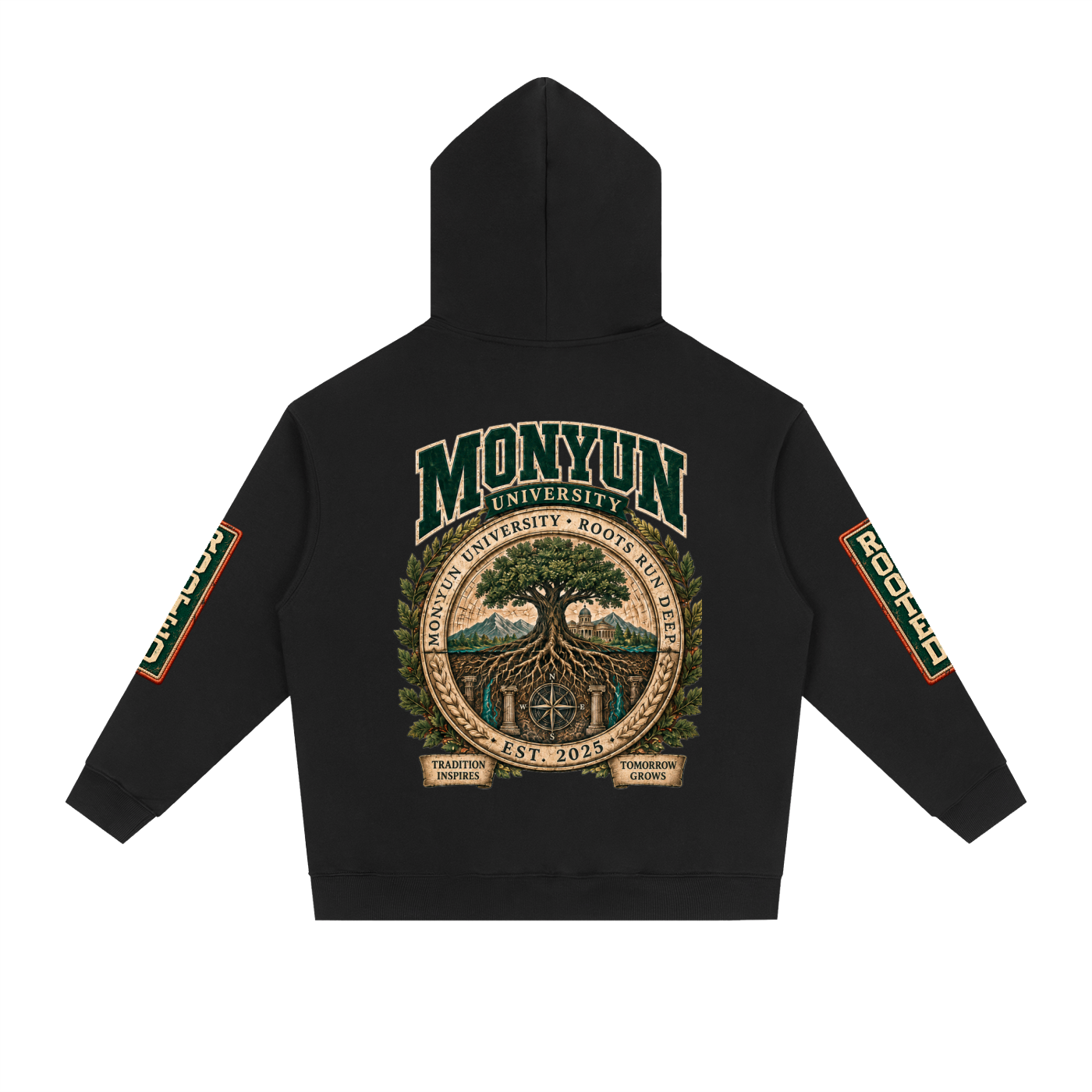 MONYUN university Essential Heavyweight Drop-Shoulder Hoodie