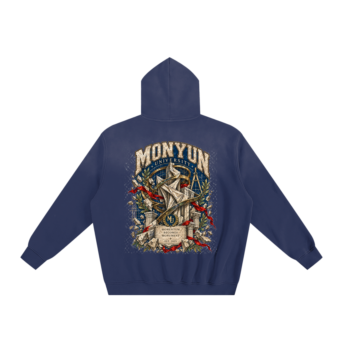 MONYUN University “Momentum” Sunfade Fleeced Hoodie